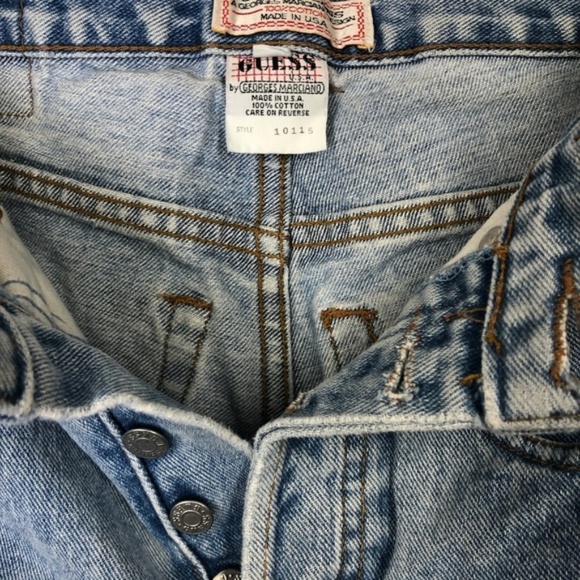 Vintage 80's Guess Mom Button Fly Jeans Size 30 - Picture 6 of 8